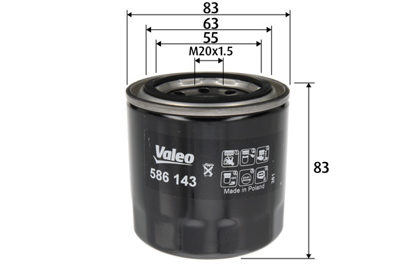 Olejový filter VALEO